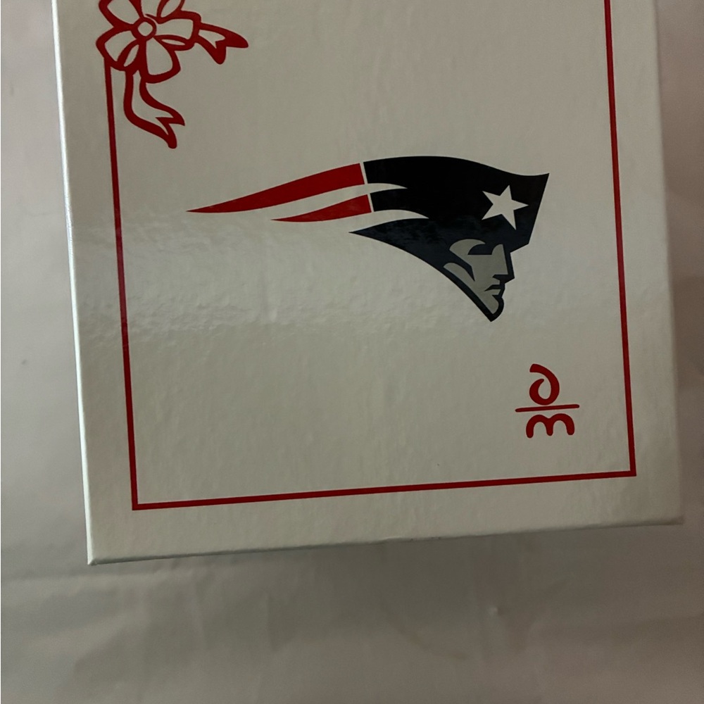 New England Patriots Santa Rocking Horse Ornament Vtg. New! - Picture 5 of 5